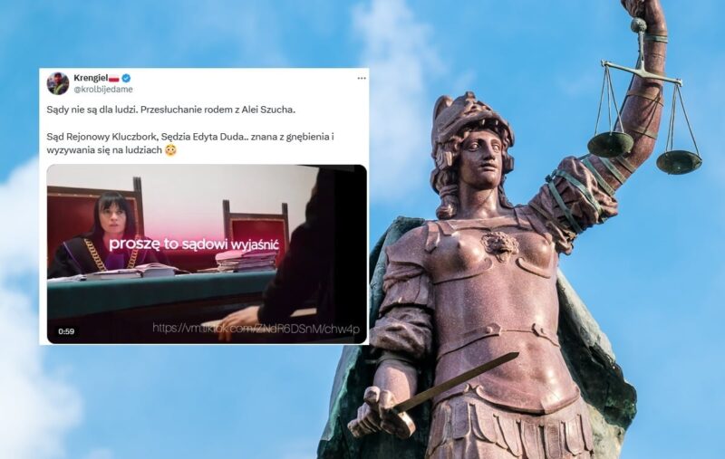 „Przesłuchanie rodem z Al. Szucha”. Szokujące wideo z sądu