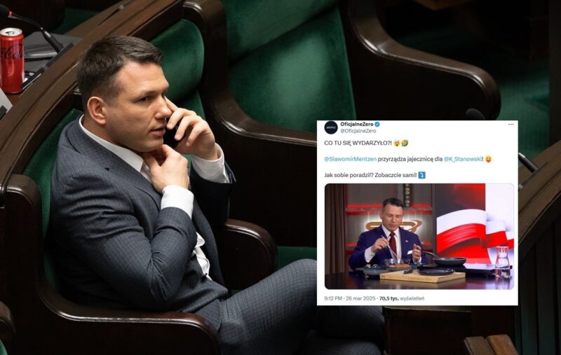 Mentzen przyrządził u Stanowskiego… jajecznicę.