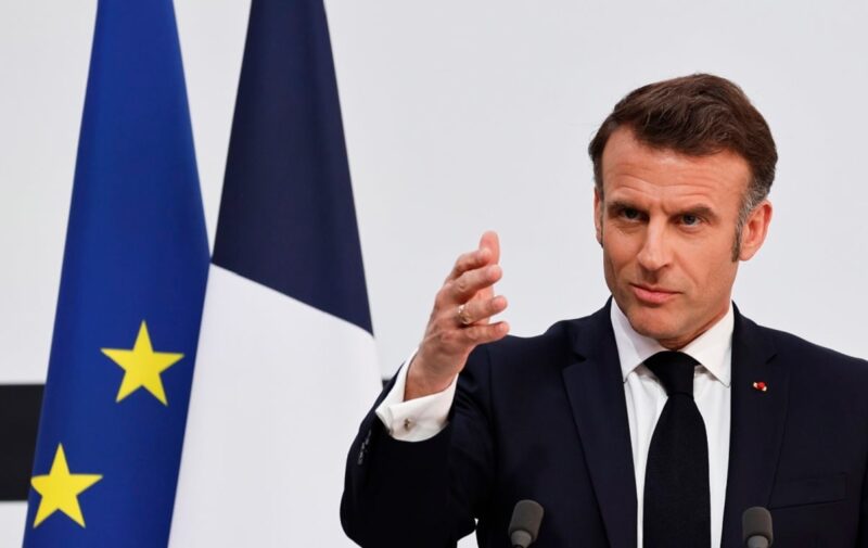 Macron zapowiada wysłanie „sił reasekuracyjnych” na Ukrainę