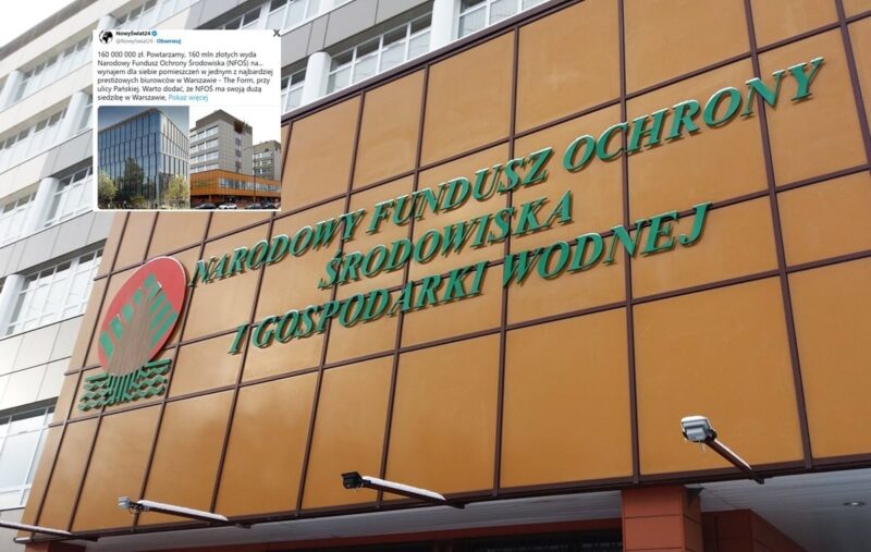 NFOŚiGW wyda aż 160 mln zł na wynajem biurowca!