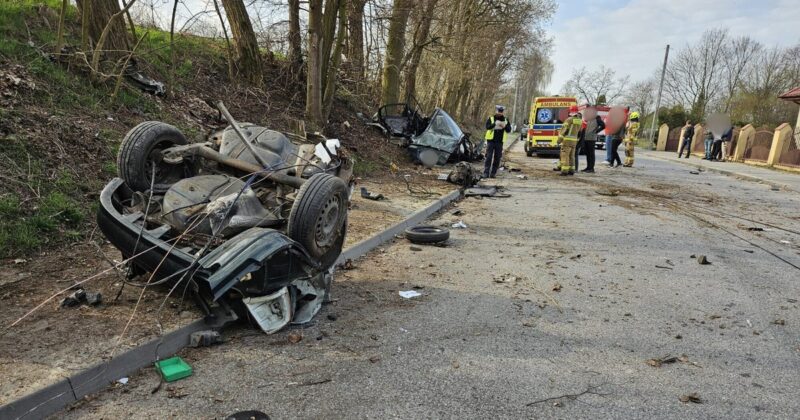 Groźny wypadek w Sulejowie. Na miejscu lądował śmigłowiec LPR