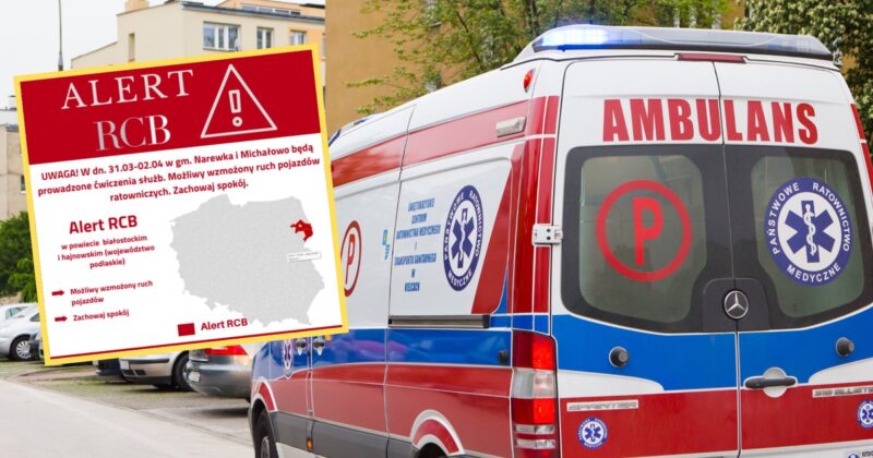 Alert RCB dla dwóch powiatów. „Zachowaj spokój”