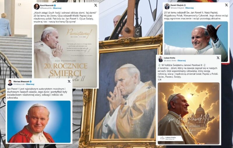 Politycy wspominają Papieża Polaka. „Jego słowa są aktualne”