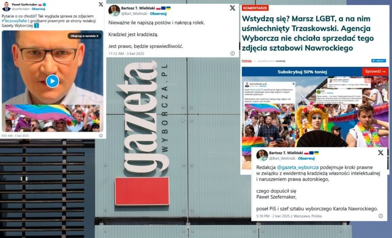 "Rainbow Rafał". Wieliński from "GW" threatens "legal action"