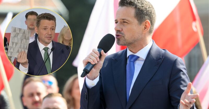 Rafał Trzaskowski&#39;s amazing  gesture. He abruptly  pulled out a tile