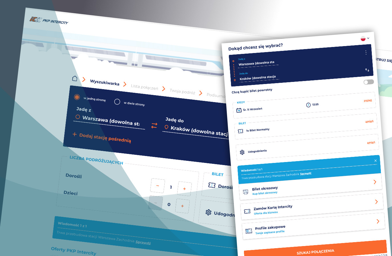 PKP Intercity z nowym systemem sprzedaży biletów on-line